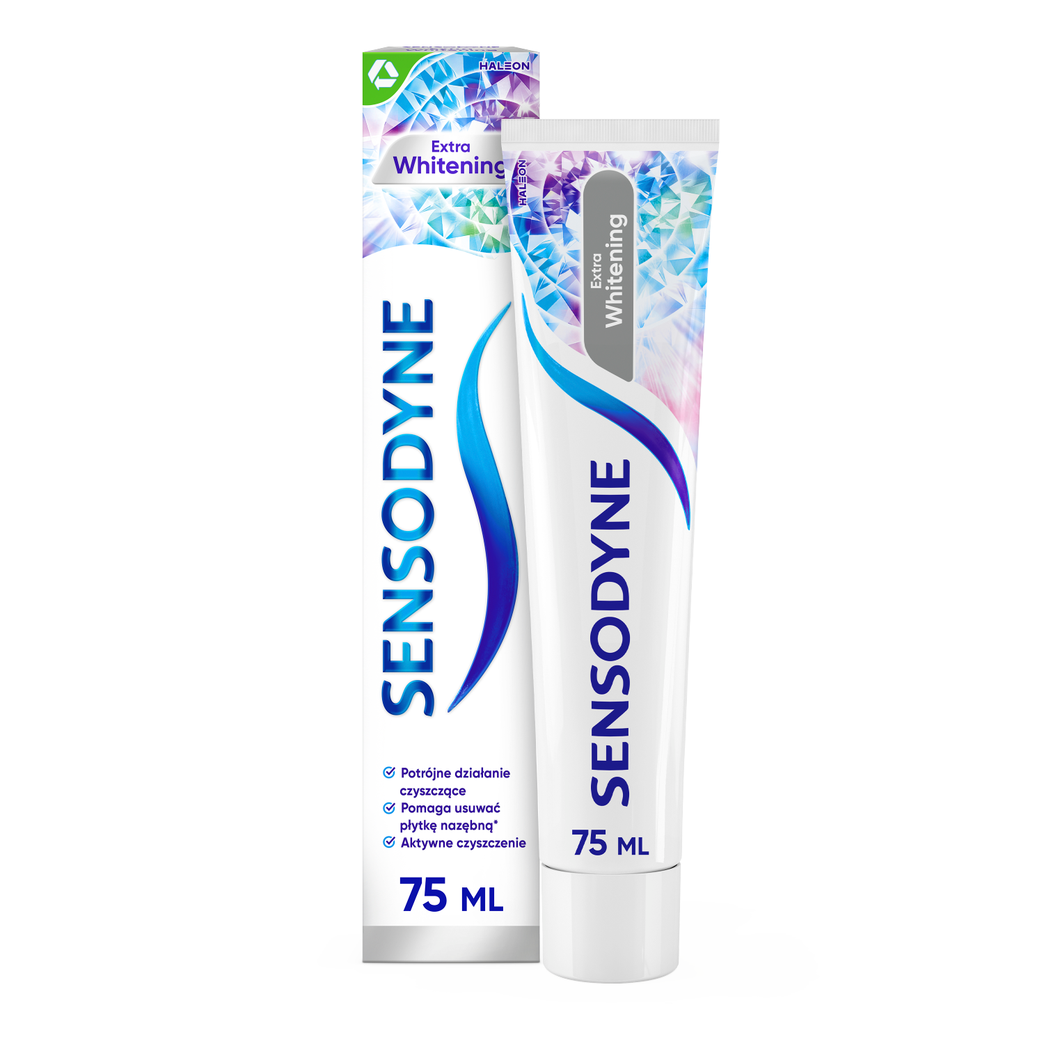 Sensodyne Whitening pasta do mycia zębów odświeżająca, wybielająca, przeciw próchnicy, 75 ml