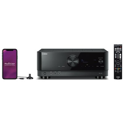 Amplituner YAMAHA MusicCast RX-V4A Czarny 5.2-kanałowy, 8K, BT, AirPlay,  Wi-Fi,  Multiroom, Tidal, Spotify