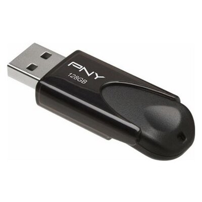 Pendrive PNY Attaché 4 128GB, USB 2.0, Odczyt 25 Mb/s, Zapis 8 Mb/s Czarny