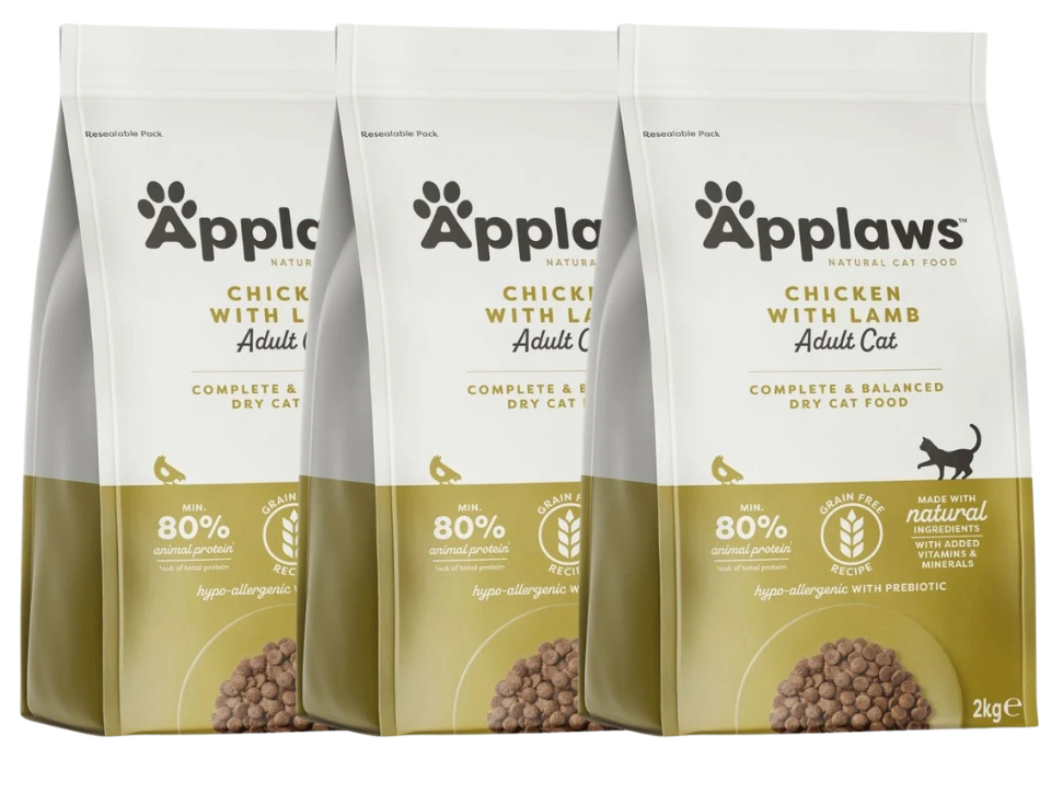 APPLAWS Cat Adult Chicken and Lamb 6 kg (3x2 kg) kurczak i jagnięcina dla kotów