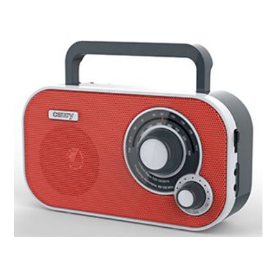 Radio CAMRY CR 1140 Czerwone, Przenośne, Analogowe, Tuner FM/AM, Wyjście Słuchawkowe Mini-Jack, Zasilanie Bateryjno-Sieciowe
