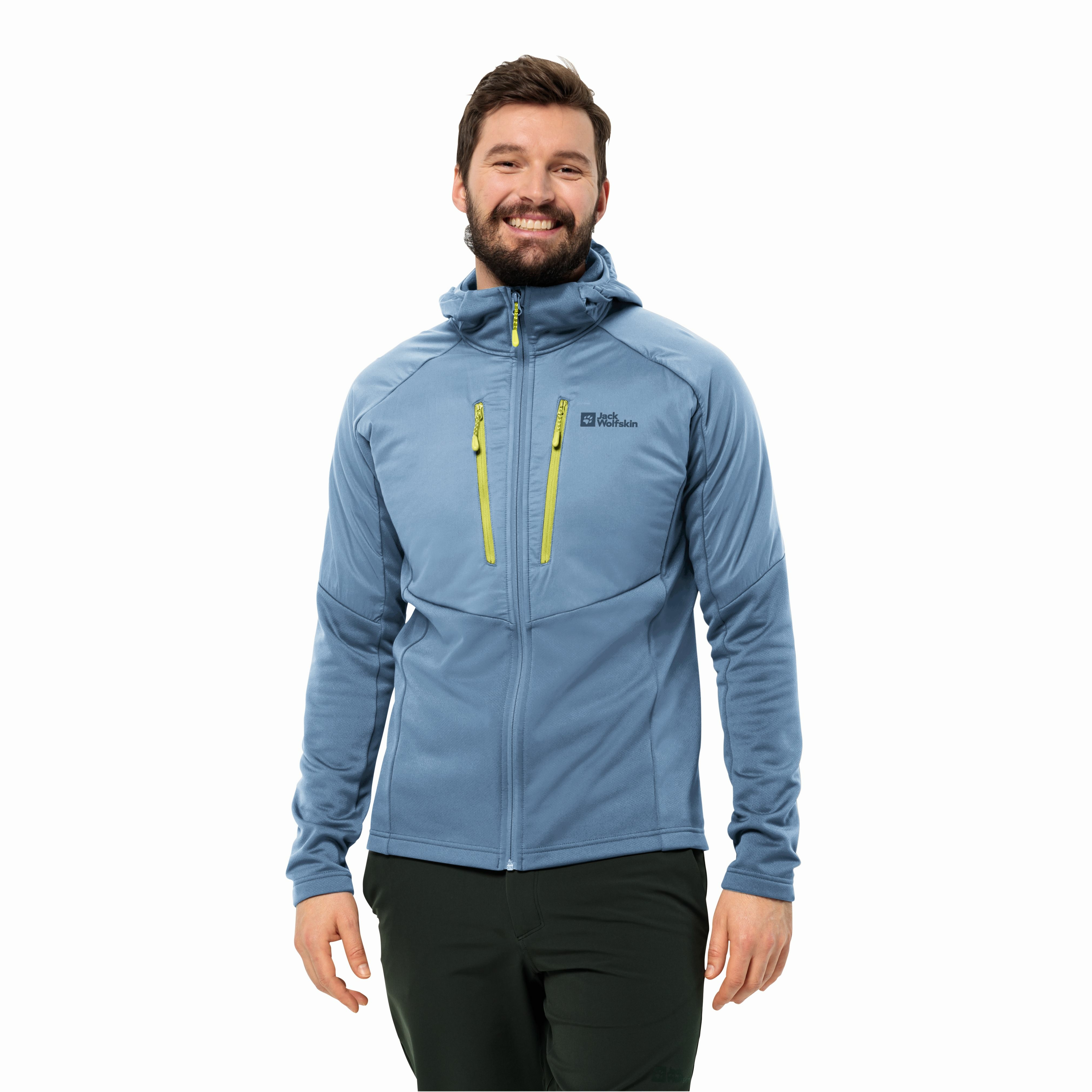 Męska kurtka polarowa Jack Wolfskin ALPGRAT PRO INS FZ M elemental blue - XXL
