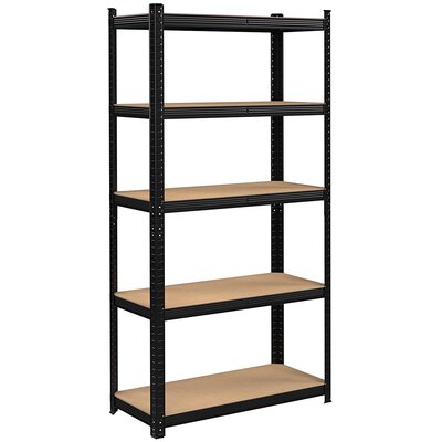 Regał magazynowy GOCKOWIAK 150 x 75 x 30 cm Czarny