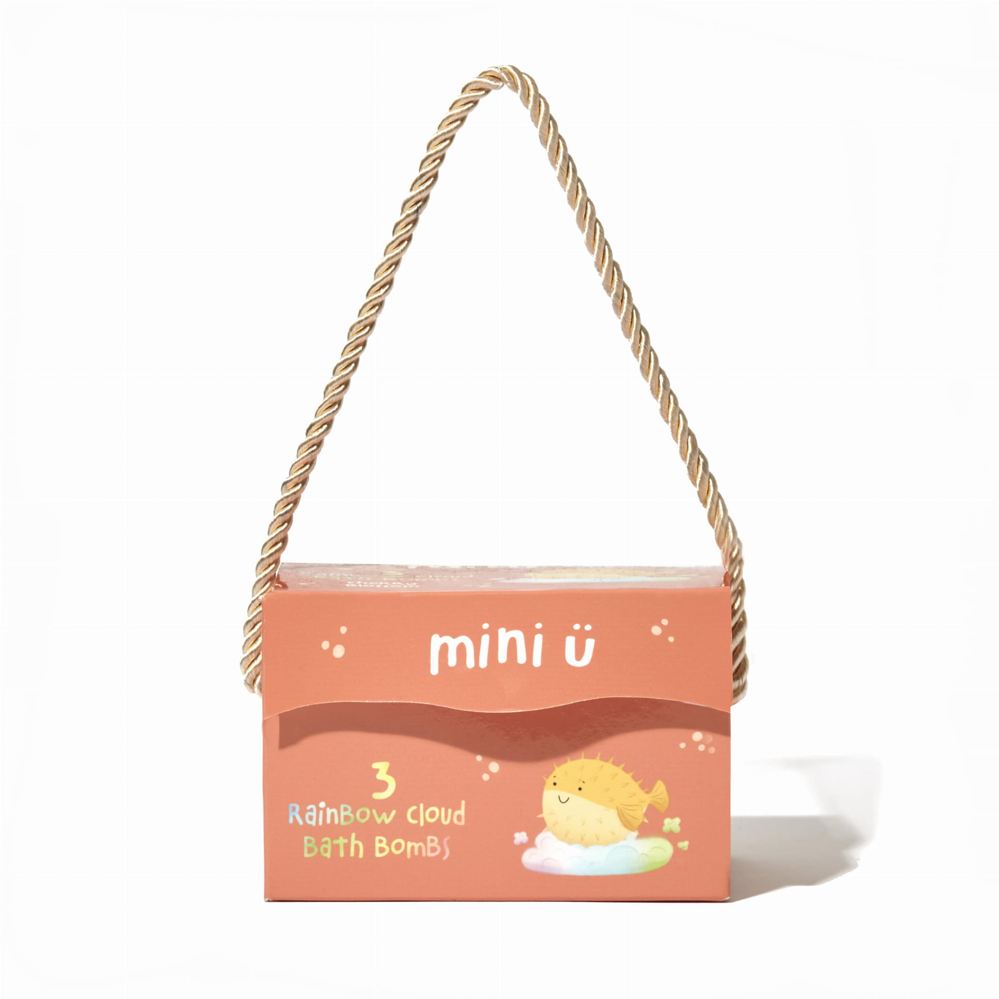 Mini U zestaw: tęczowe chmurki do kąpieli dla dzieci, 3x130 g