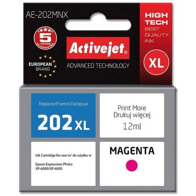 Tusz ACTIVEJET do Epson 202 XL H34010 Purpurowy 12 ml AE-202MNX
