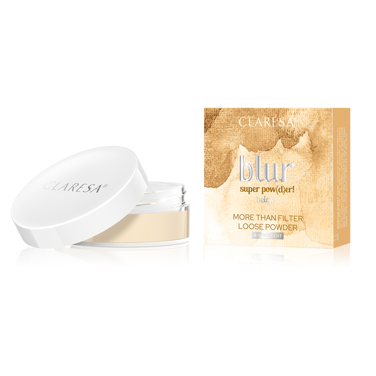 Claresa Blur Super Pow(d)er! puder do twarzy beige, 12 g
