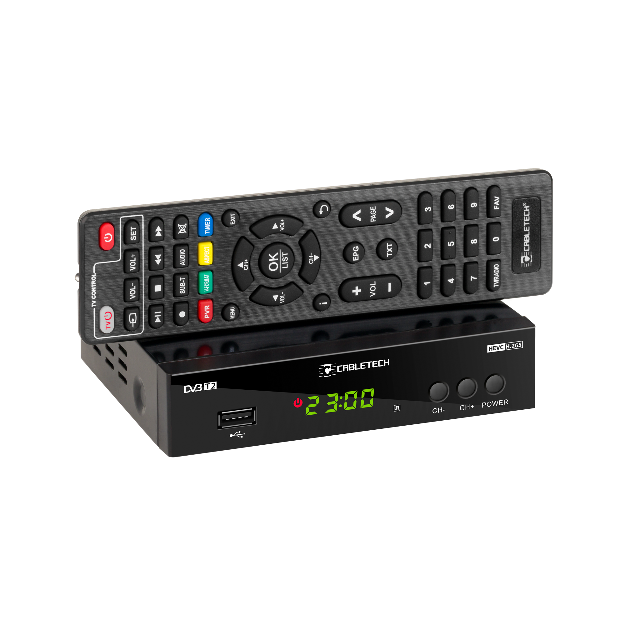 Tuner DVB-T2 z obsługą H.265 HEVC Cabletech