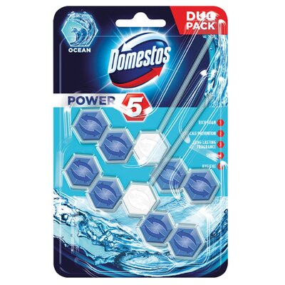 Kostka do WC DOMESTOS Power 5 Ocean 2x55g