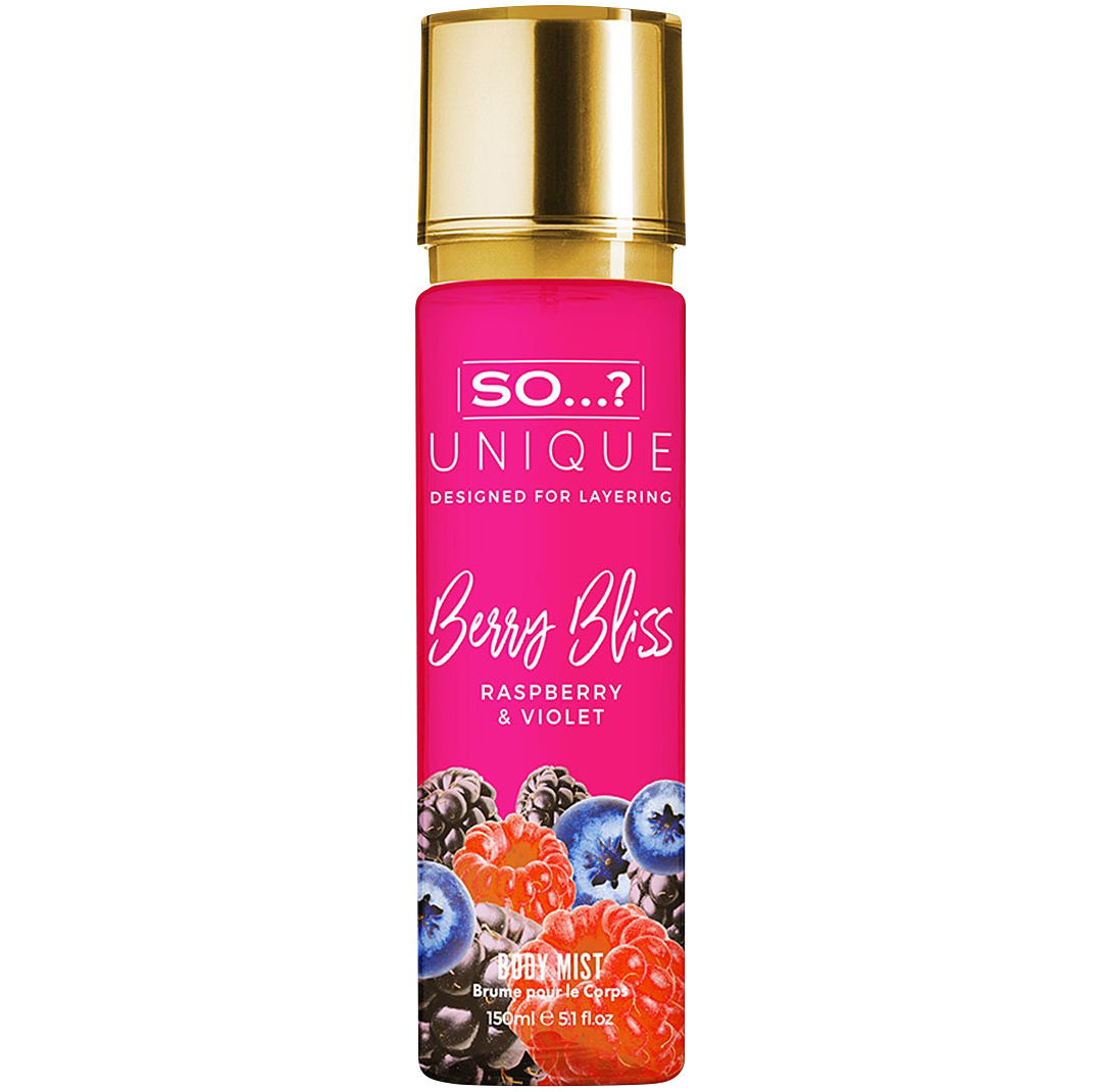 So...? Unique Berry Bliss mgiełka zapachowa do ciała, 150 ml