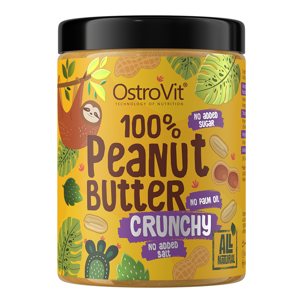 OstroVit 100% Krem Orzechowy 1000 g chrupiący