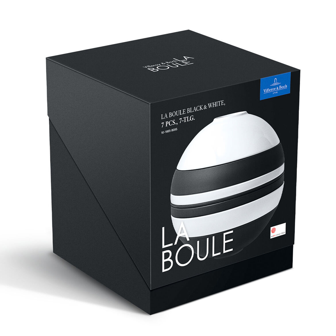 Villeroy&Boch - Zestaw talerzy La Boule Iconic biało - czarny