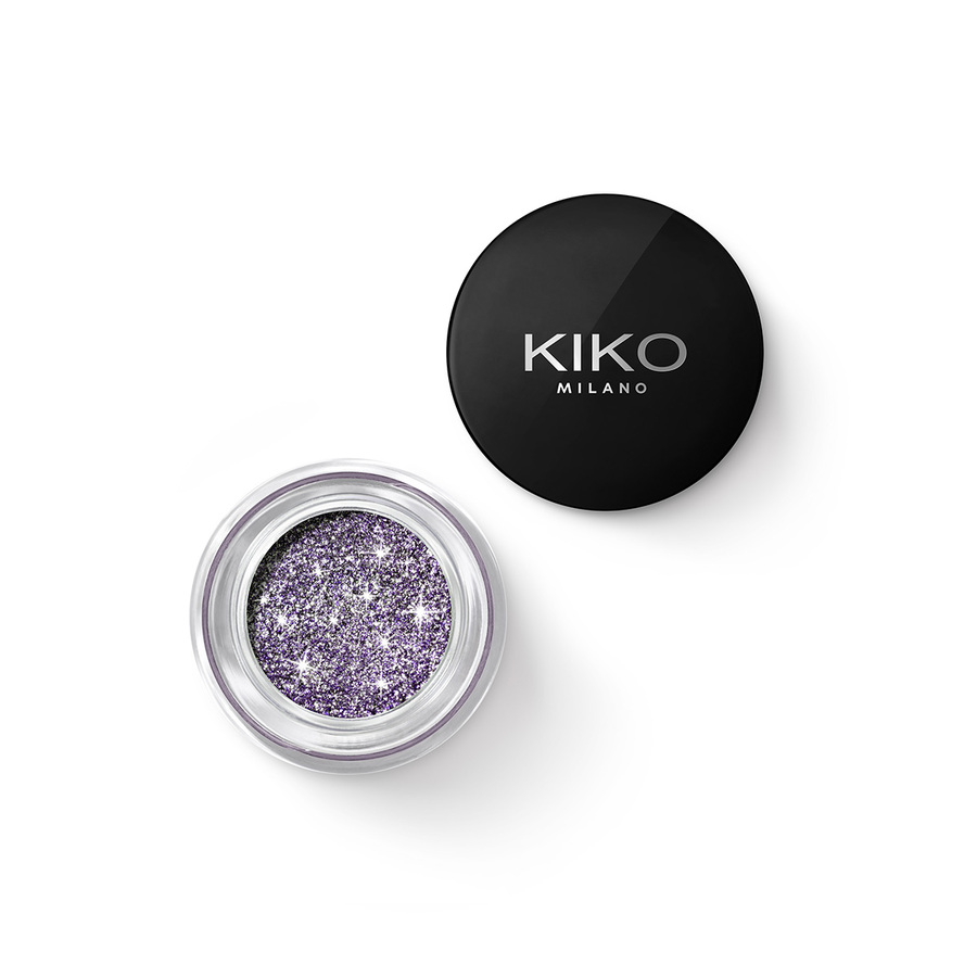 Kiko Milano Stardust Eyeshadow żelowy cień do powiek z biodegradowalnym brokatem 05 Purple Blossom, 3,5 g