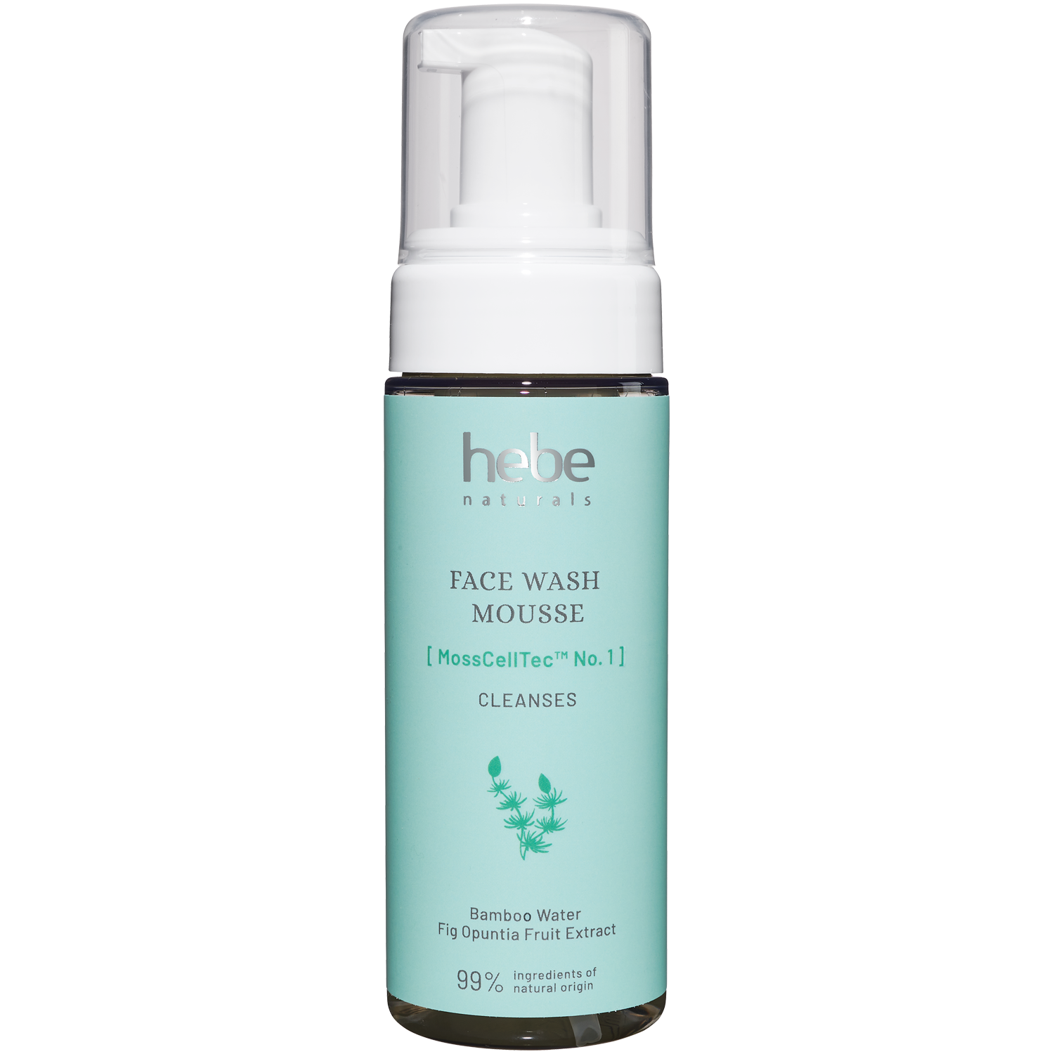 Hebe Naturals Face Wash Mousse pianka do mycia twarzy, 150 ml