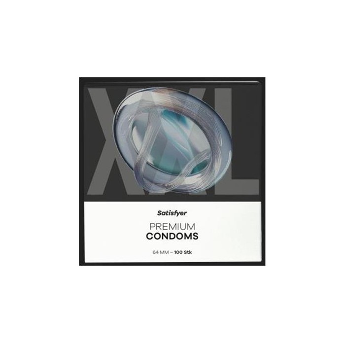 Satisfyer Premium Condoms prezerwatywy lateksowe 64mm, 100 szt./1 opak.
