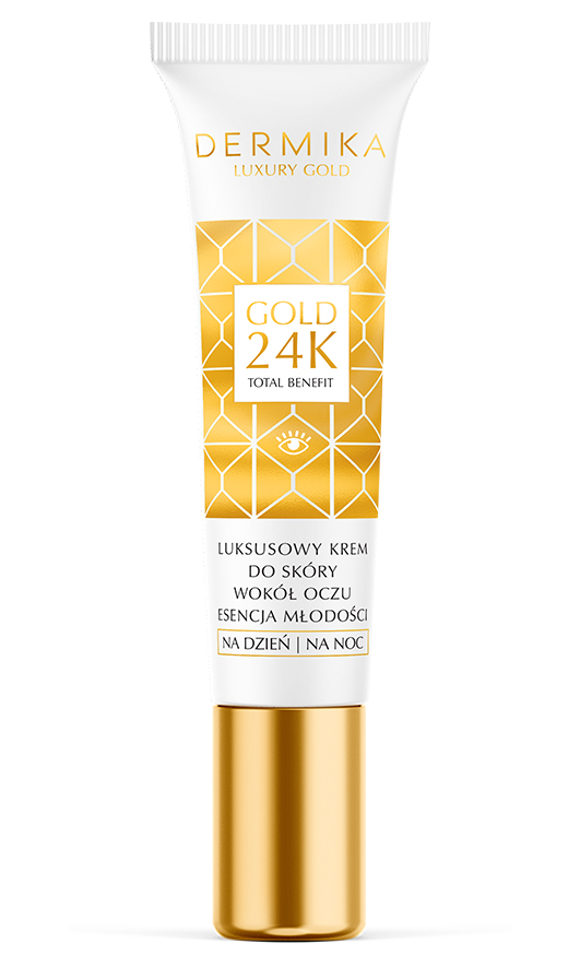 Dermika Gold 24k krem odmładzający pod oczy, 15 ml