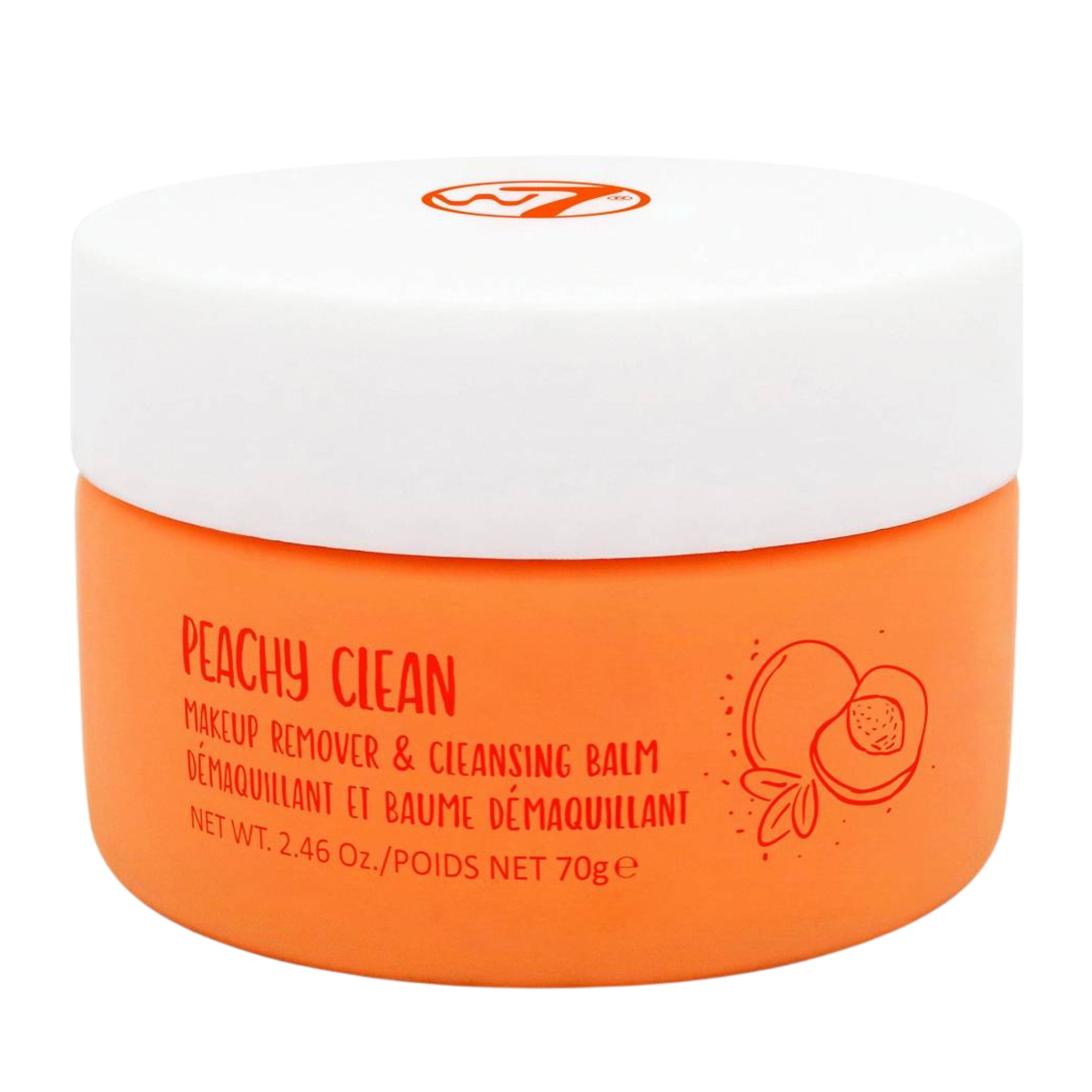 W7 Peachy Clean mydełko do demakijażu, 70 g