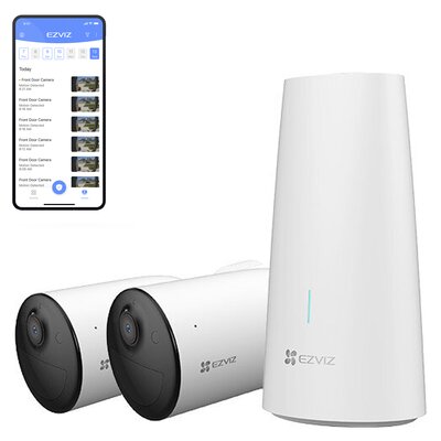 Kamera EZVIZ HB3-B2 Zewnętrzna, Wi-Fi (2 szt.) + Stacja bazowa