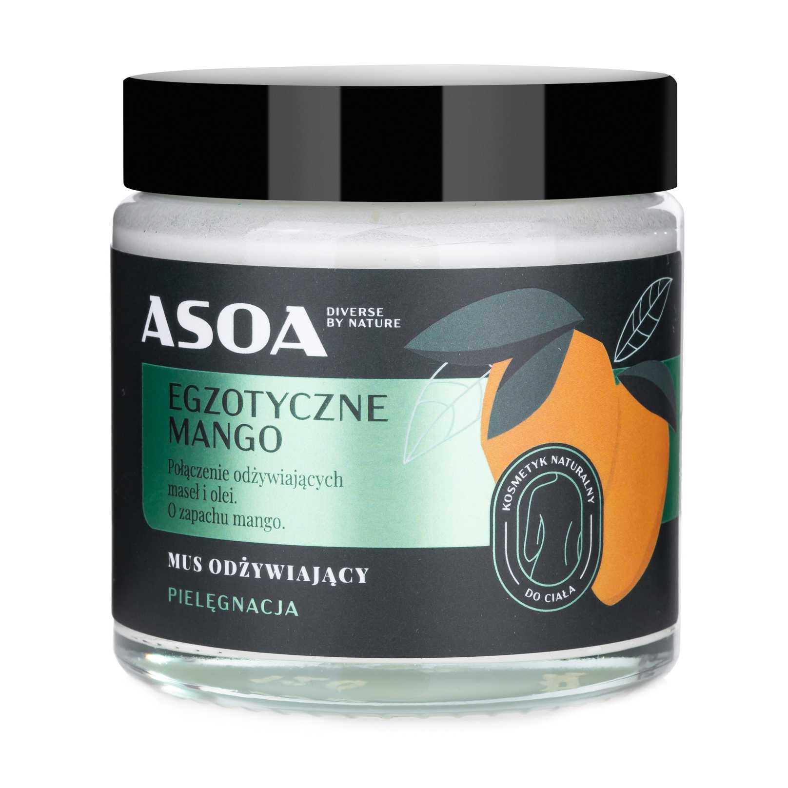Asoa masło do ciała egzotyczne mango, 120 ml