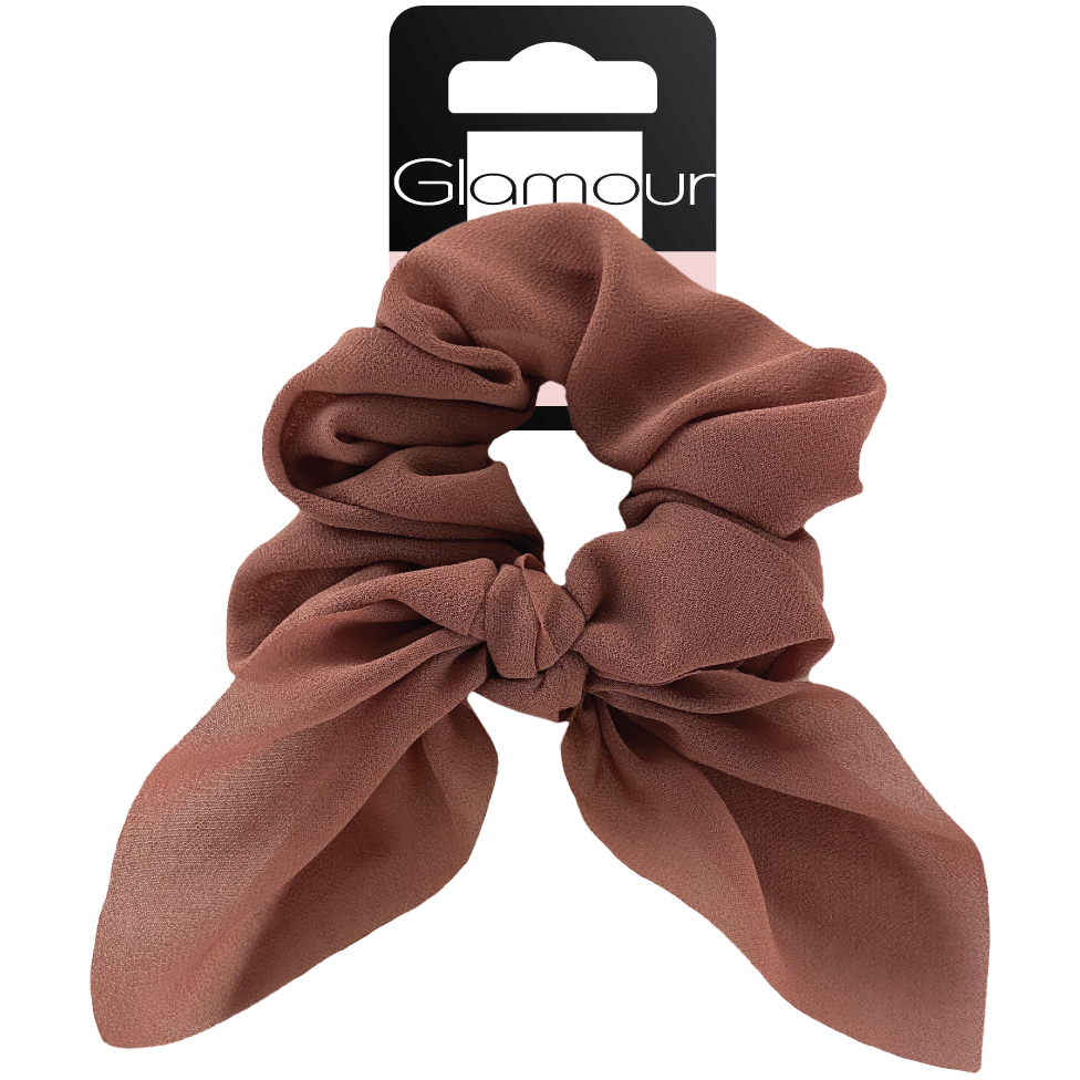 Glamour gumka z kokardką do włosów, 1 szt.