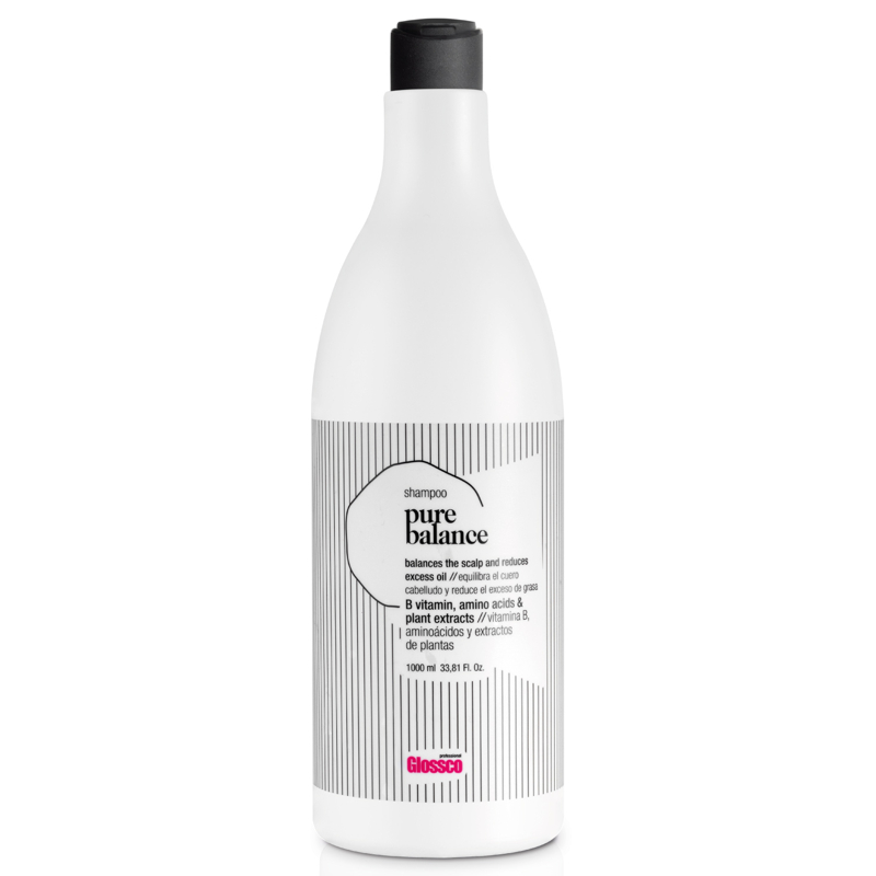 Glossco Professional Pure Balance oczyszczający szampon do włosów z kompleksem witamin, 1000 ml