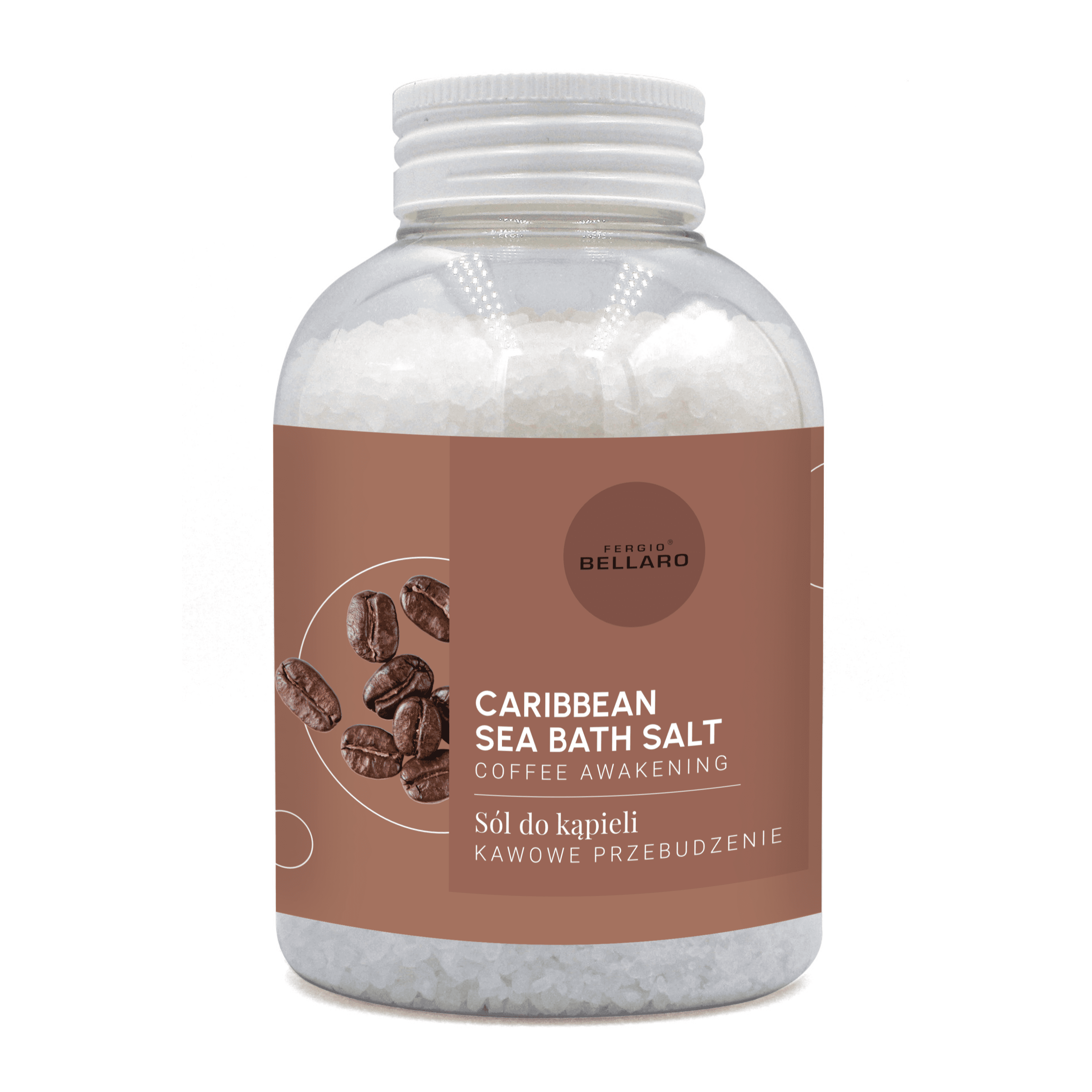 Fergio Bellaro Kawowe Rozbudzenie sól do kąpieli, 600 g