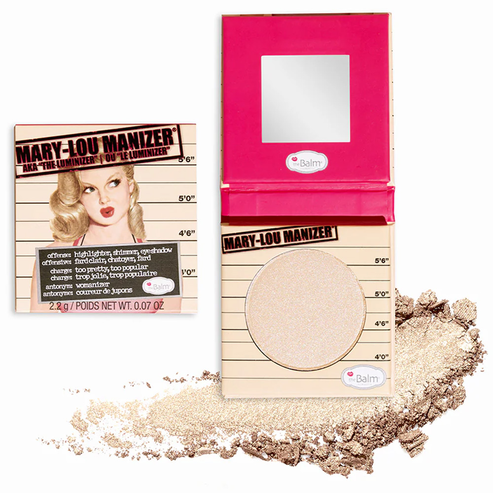 The Balm cień i puder rozświetlający Mary-Lou Manizer Travel size, 2,2 g