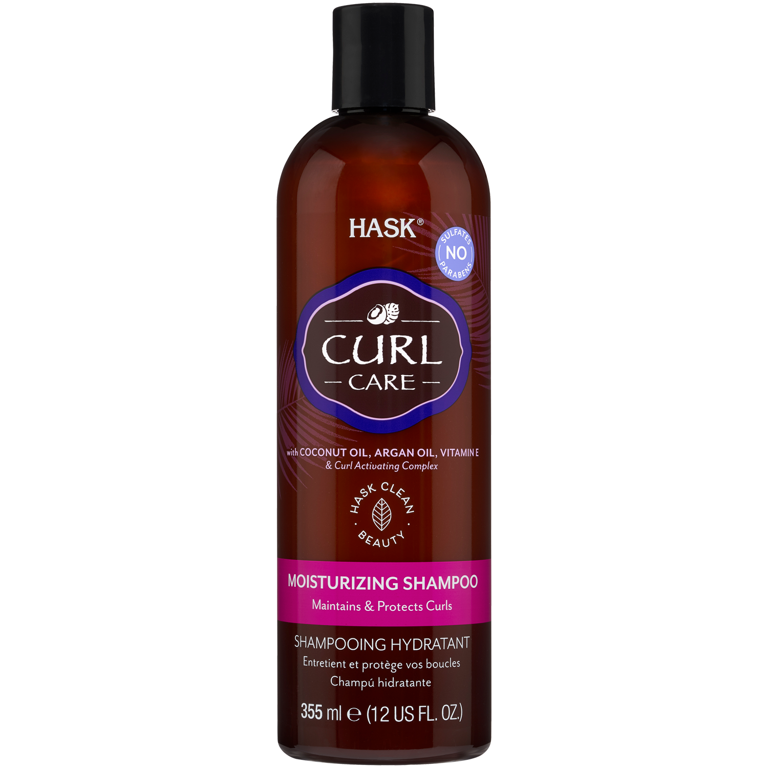 Hask Curl Care nawilżający szampon do włosów kręconych, 355 ml