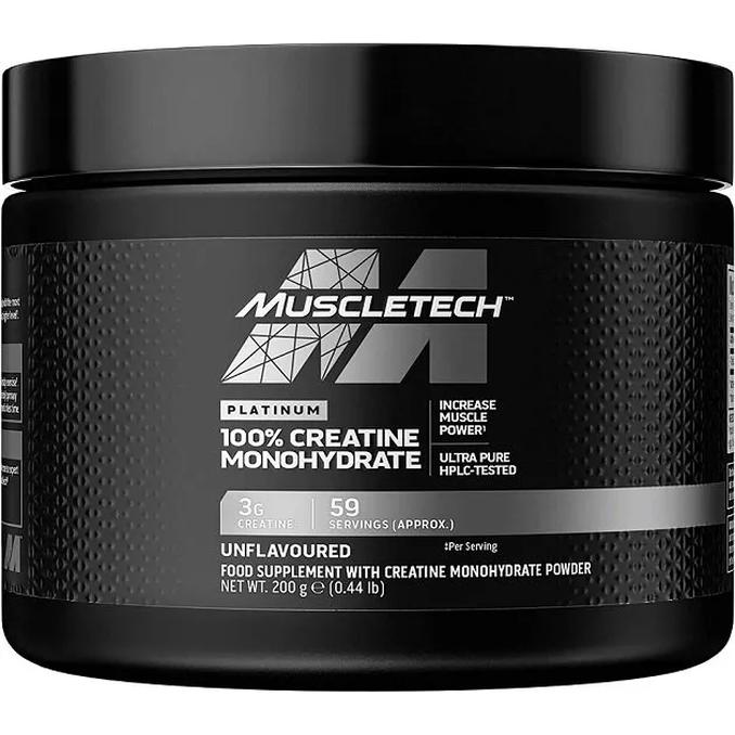 MuscleTech Platinum 100% Creatine Monohydrate suplement diety, 200 g