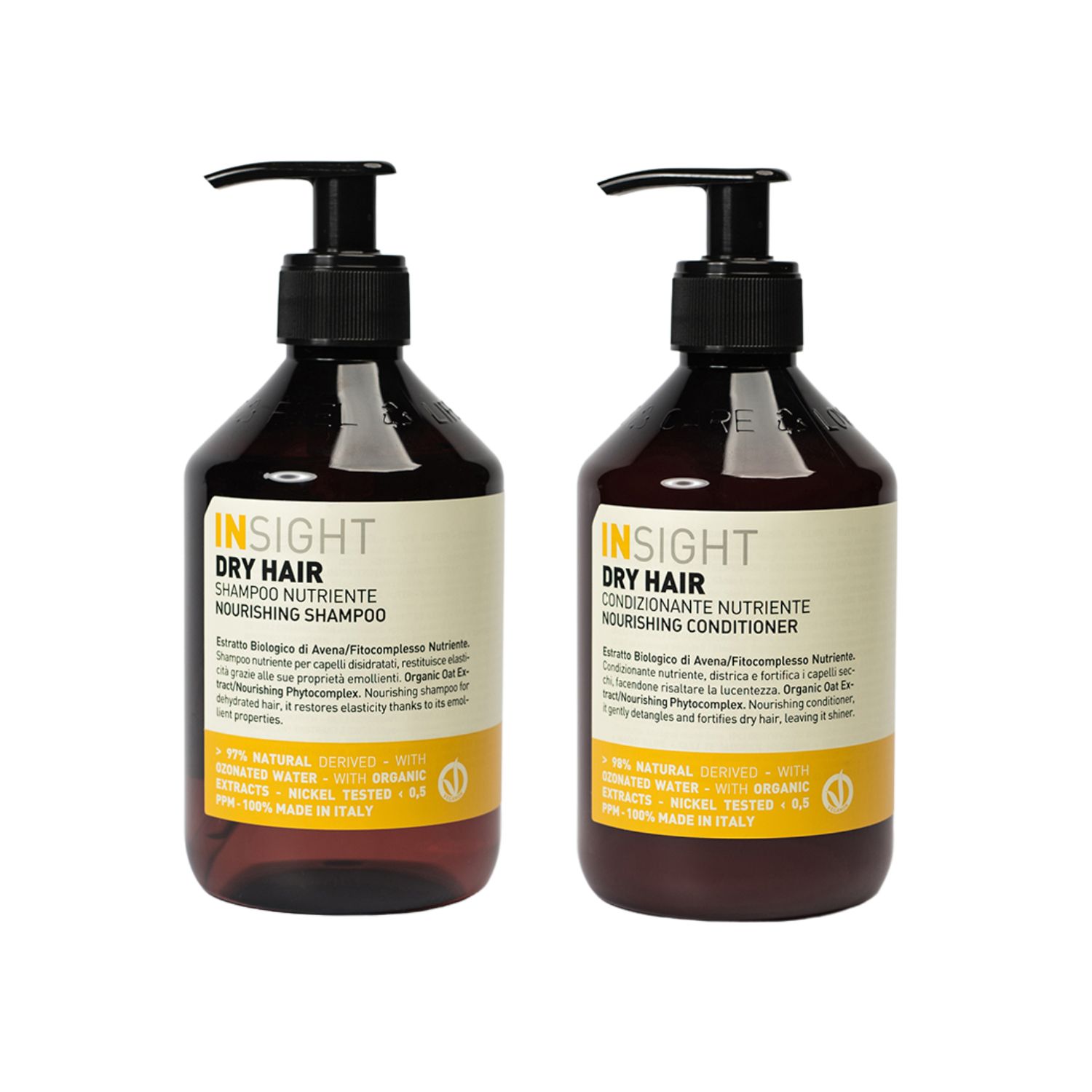 Insight Dry Hair zestaw do włosów suchych: szampon, 400 ml + odżywka, 400 ml