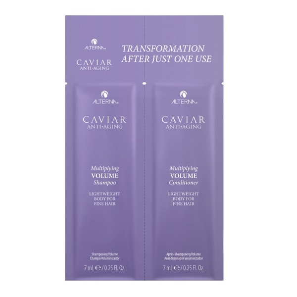 Alterna Caviar Anti-Aging zestaw nawilżający i nadający objętość włosów - szampon i odżywka, 7 ml