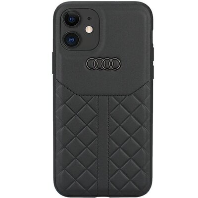Etui AUDI Genuine Leather do Apple iPhone 12/12 Pro Czarny