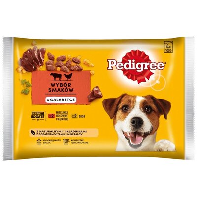 Karma dla psa PEDIGREE Vital Protection Wołowina z drobiem (4 x 100 g)