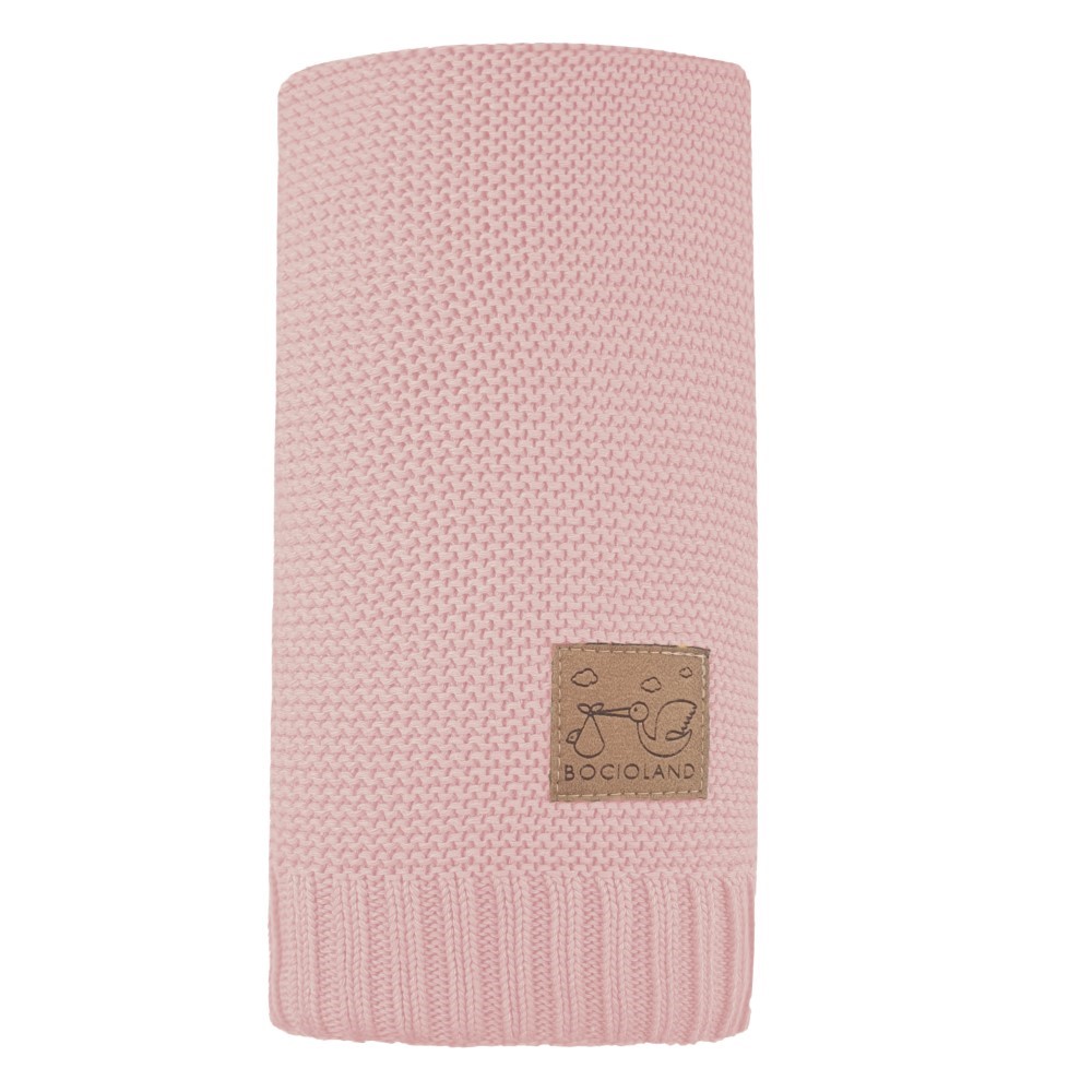 Bocioland kocyk bambusowy paris pudrowy róż 80x100 cm, 1 szt.