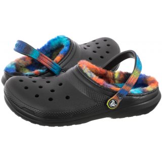 Klapki Crocs Classic Lined Spray Dye Clog K Black/Multi 208081-0C4