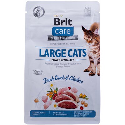Karma dla kota BRIT Care Large Cats Power & Vitality Świeża Kaczka i Kurczak 400 g