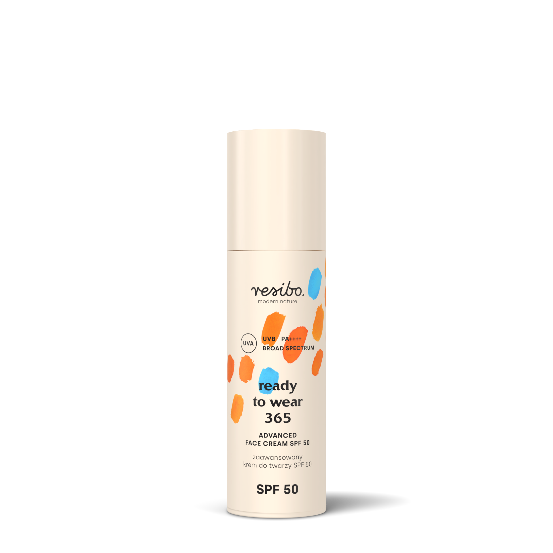 Resibo Ready To Wear zaawansowany krem do twarzy z SPF50, 50 ml