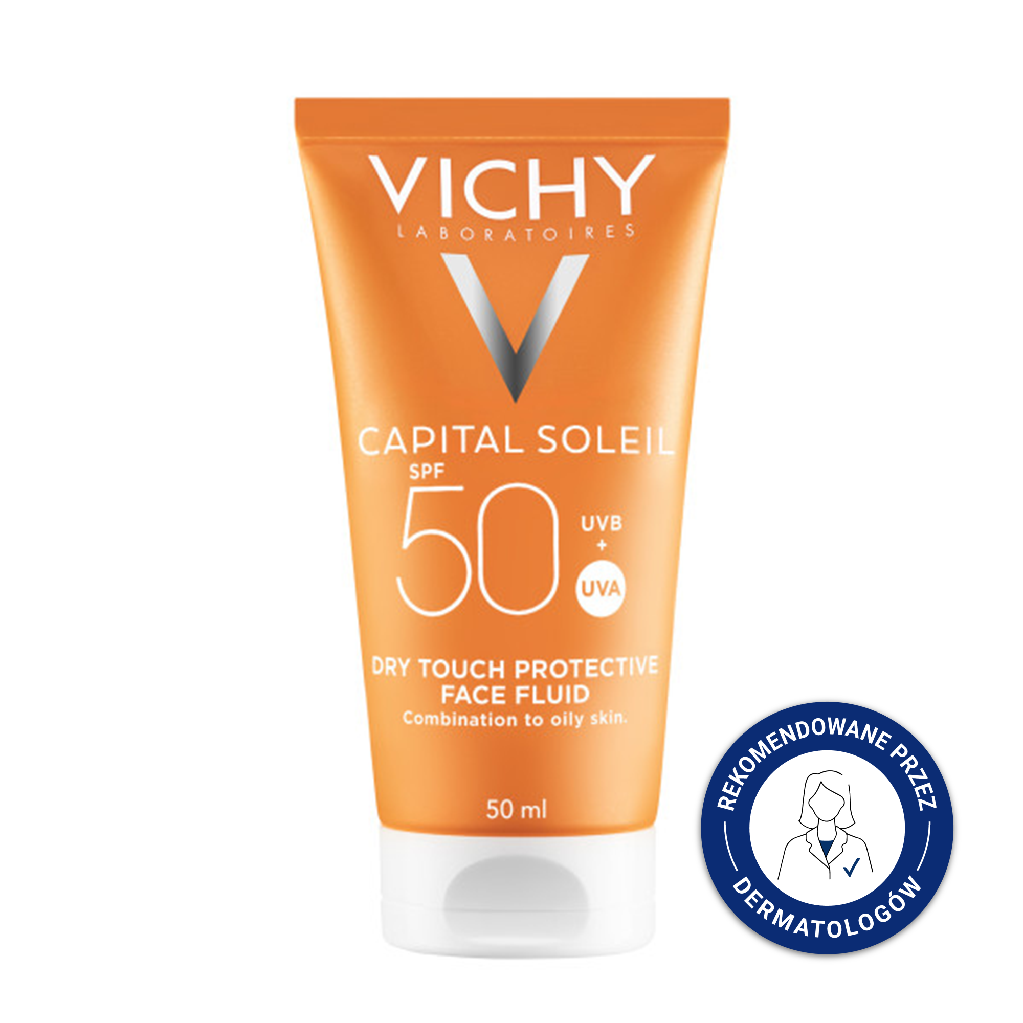 Vichy Capital Soleil matujący krem z filtrem SPF50 dla cery tłustej i mieszanej, 50 ml