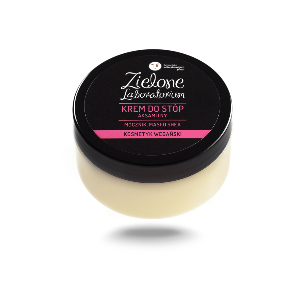 Zielone Laboratorium krem do stóp aksamitny z mocznikiem i masłem shea, 100 ml