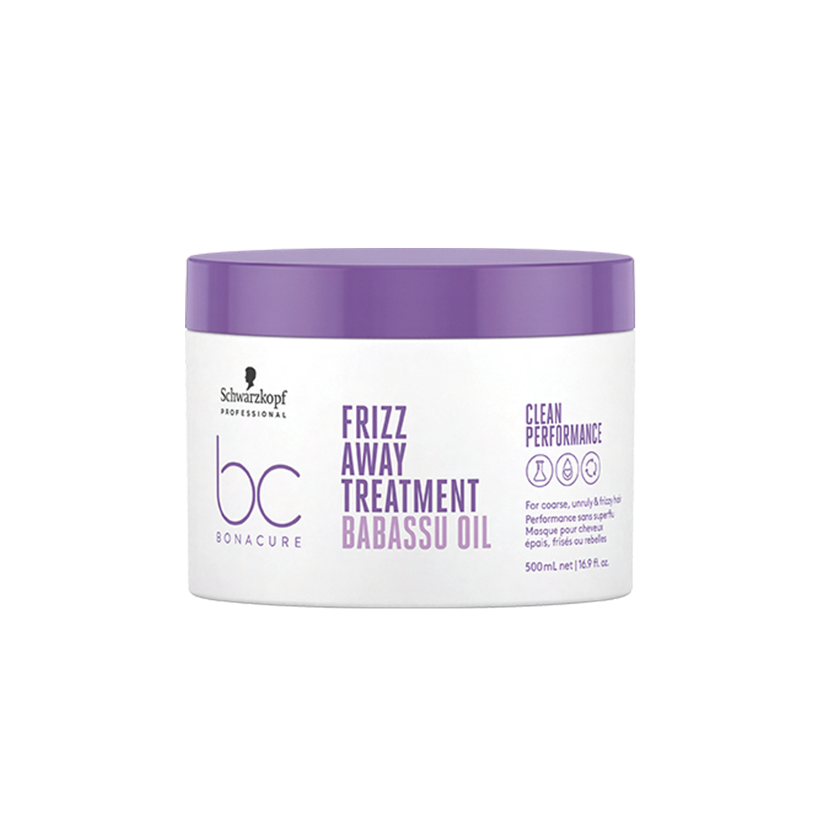 Schwarzkopf Professional BC Frizz Away maska wygładzająca do włosów z olejem babassu, 500 ml