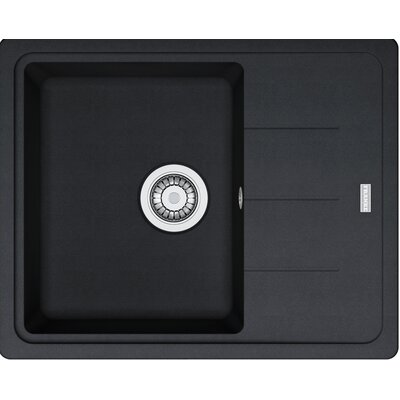 Zlewozmywak jednokomorowy z ociekaczem FRANKE Basis BFG 611-62 114.0676.303 Onyx 50x62