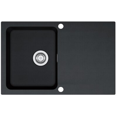 Zlewozmywak jednokomorowy z ociekaczem FRANKE Orion OID 611-78 114.0286.447 Onyx 50x78