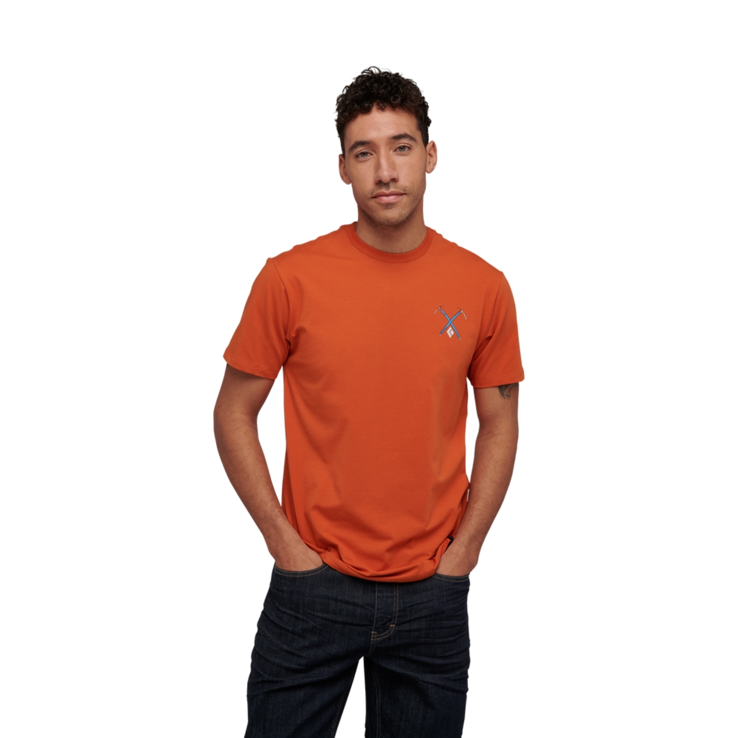 Męski T-shirt Black Diamond PIOLET TEE burnt orange - S