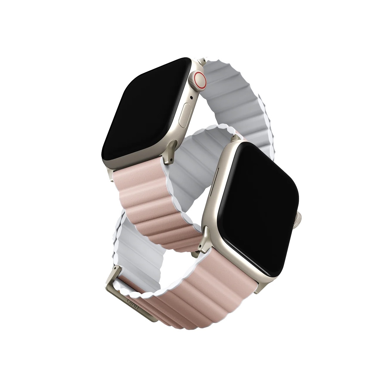 UNIQ Revix Premium Edition Reversible Magnetic rózowy biały - pasek Apple Watch 38/40/41mm