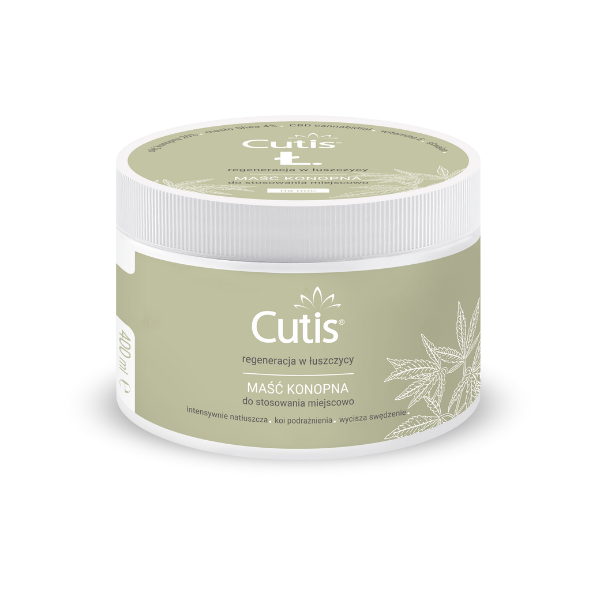 Cutis Ł - Łuszczyca maść konopna 20% + CBD kannabidiol, 400 ml