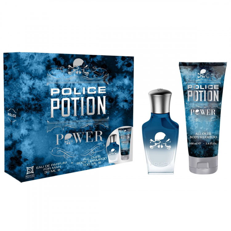 Police Potion Power For Him zestaw: woda perfumowana męska, 30 ml + żel pod prysznic, 100 ml