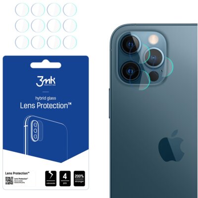 Szkło hybrydowe na obiektyw 3MK Lens Protection do Apple iPhone 12 Pro