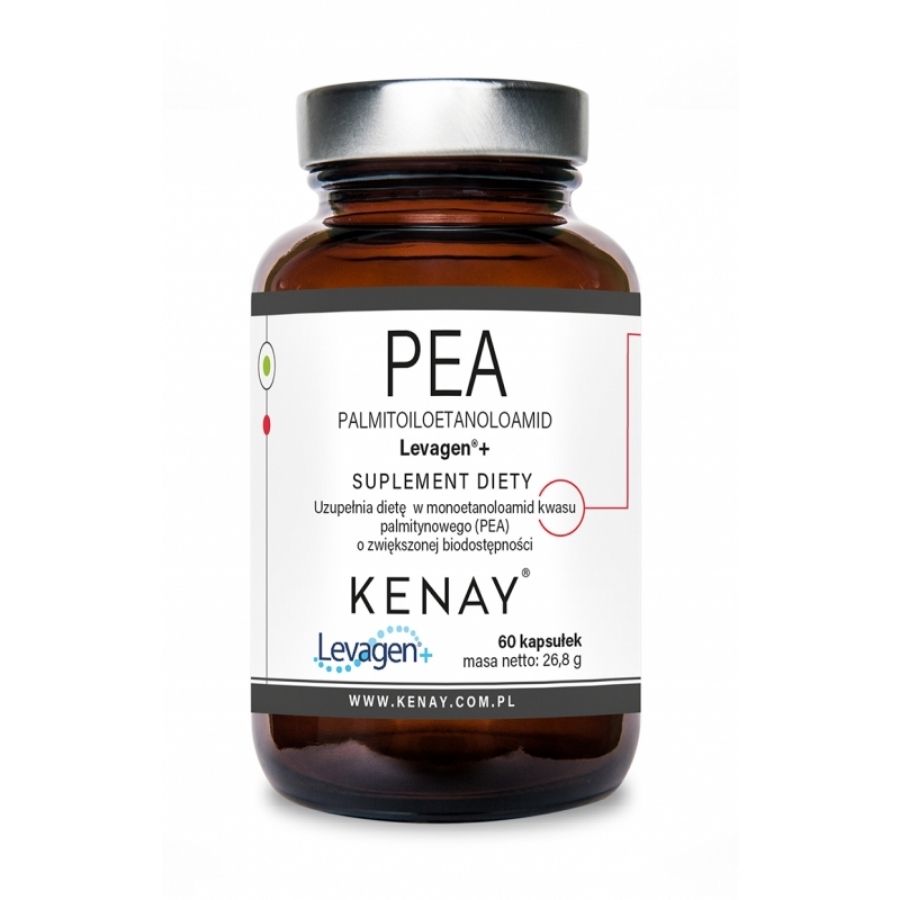 Kenay Pea Palmitoiloetanoloamid Levagen Plus suplement diety, 60 kaps./1 opak.