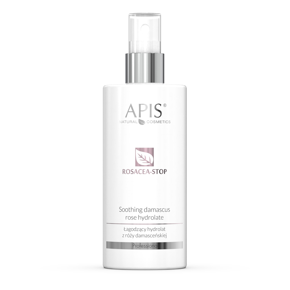 Apis Rosacea-Stop  łagodzący hydrolat z róży demaceńskiej, 300 ml
