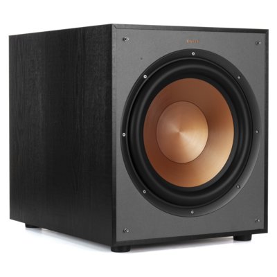 Subwoofer KLIPSCH R-120SW Czarny, Aktywny, 200W, Typ Bass Reflex, 12" Przetwornik na froncie, Obudowa MDF, Miedziane membrany