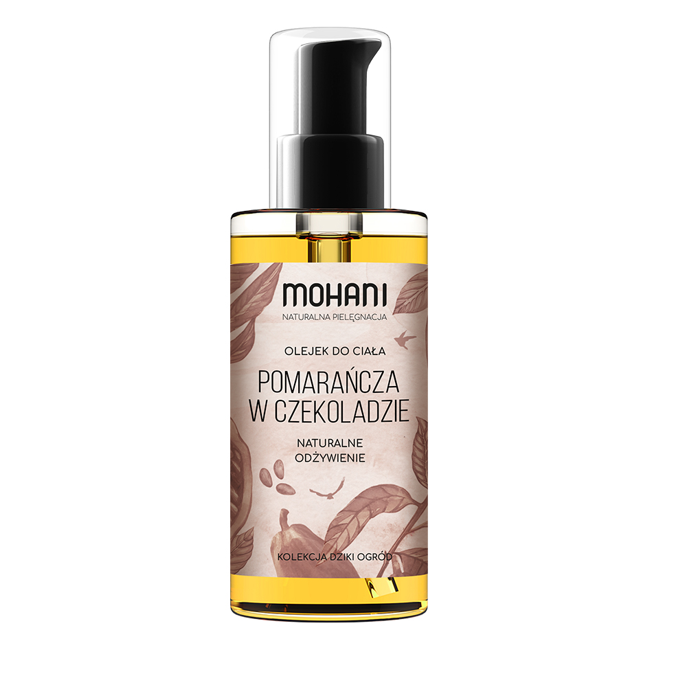 Mohani Wild Garden odżywczy olejek do ciała czekolada i pomarańcza, 200 ml